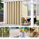 COMFEYA Patio Curtains Outdoor - Waterproof Heat UV Shade Privacy Blackout Curtains - NuSea