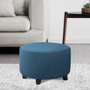 COMFEYA Round Ottoman Cover - Stretch Ottoman Slipcover Furniture Protector for Round Ottomans - NuSea