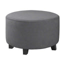 COMFEYA Round Ottoman Cover - Stretch Ottoman Slipcover Furniture Protector for Round Ottomans - NuSea
