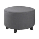 COMFEYA Round Ottoman Cover - Stretch Ottoman Slipcover Furniture Protector for Round Ottomans - NuSea