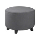 COMFEYA Round Ottoman Cover - Stretch Ottoman Slipcover Furniture Protector for Round Ottomans - NuSea