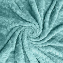 COMFEYA Soft Jacquard Leaves Pattern Flannel Fleece Throw Blanket - NuSea