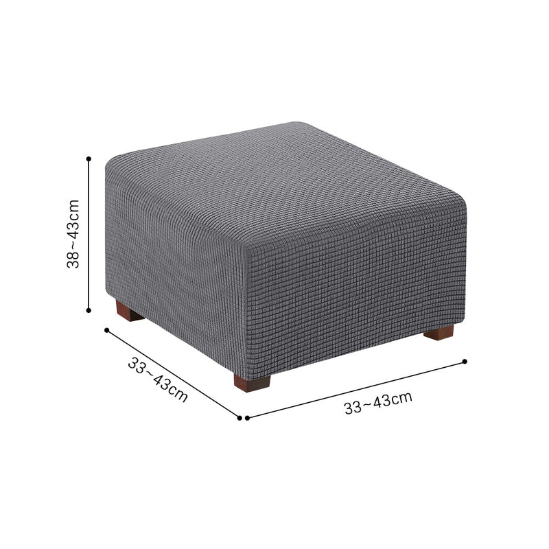 COMFEYA Square Ottoman Cover Premium Furniture Protector with Elastic Bottom - NuSea