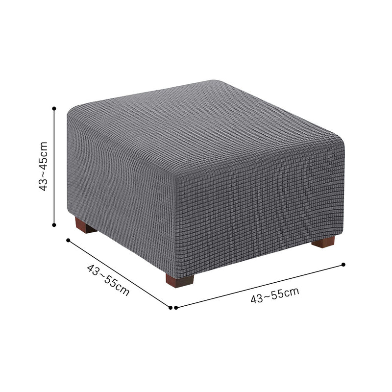 COMFEYA Square Ottoman Cover Premium Furniture Protector with Elastic Bottom - NuSea