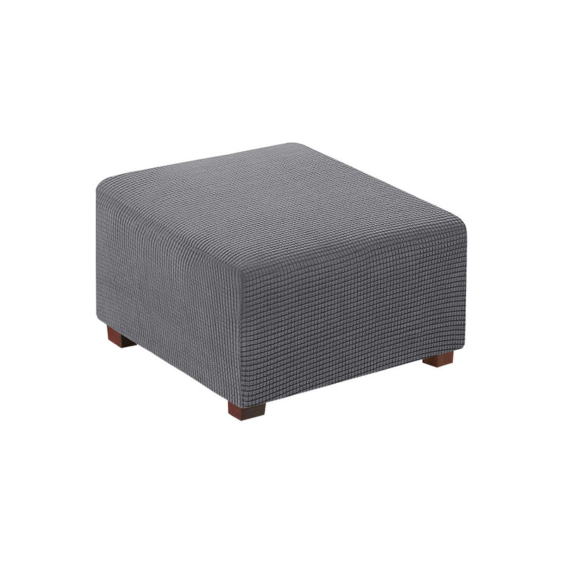 COMFEYA Square Ottoman Cover Premium Furniture Protector with Elastic Bottom - NuSea