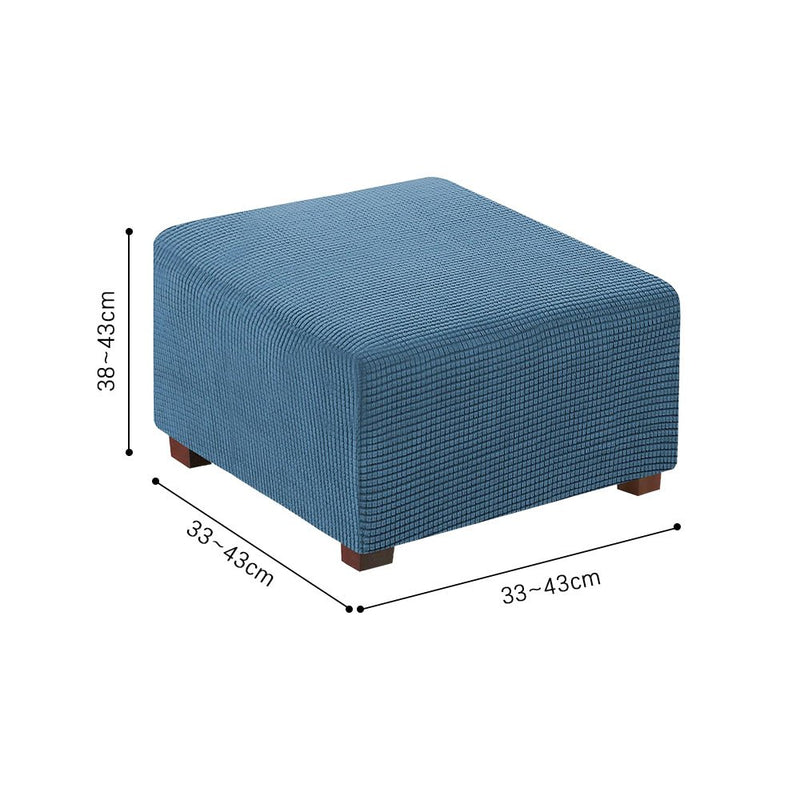 COMFEYA Square Ottoman Cover Premium Furniture Protector with Elastic Bottom - NuSea