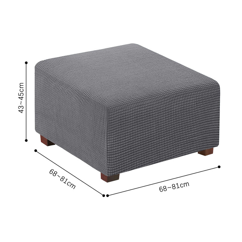 COMFEYA Square Ottoman Cover Premium Furniture Protector with Elastic Bottom - NuSea