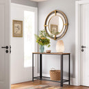 Console Table Metal Frame Rustic Brown - NuSea