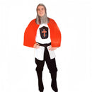 Medieval Noble Armour Knight Crusader carvalry captain Mens Fancy Dress Party Costume