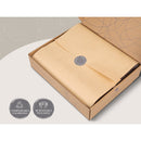 Cosy Club Cotton Bed Sheets Set Orange Brown Cover Double - NuSea