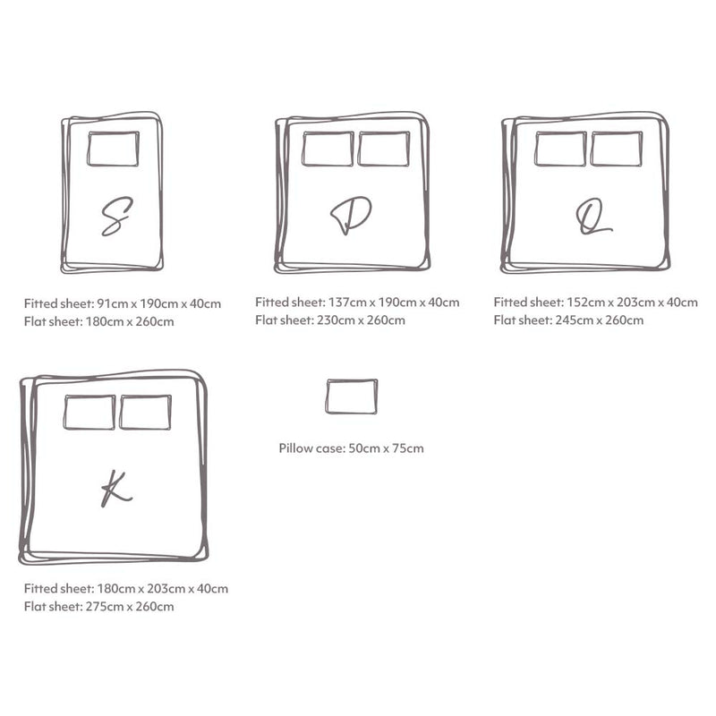 Cosy Club Cotton Bed Sheets Set Pink Brown Cover Single - NuSea