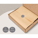 Cosy Club Cotton Bed Sheets Set Red Beige Cover Double - NuSea