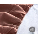 Cosy Club Cotton Bed Sheets Set Red Beige Cover Double - NuSea