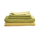 Cosy Club Cotton Bed Sheets Set Yellow Cover Single - NuSea