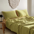 Cosy Club Cotton Bed Sheets Set Yellow Cover Single - NuSea