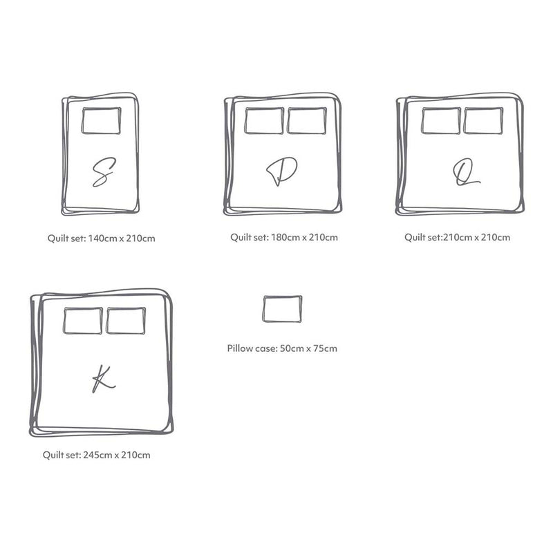 Cosy Club Cotton Cover Quilt Cover Set Blush Beige Single - NuSea