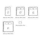 Cosy Club Cotton Cover Quilt Cover Set Vanilla Rhubarb Double - NuSea