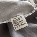 Cosy Club Washed Cotton Sheet Set Grey Double - NuSea