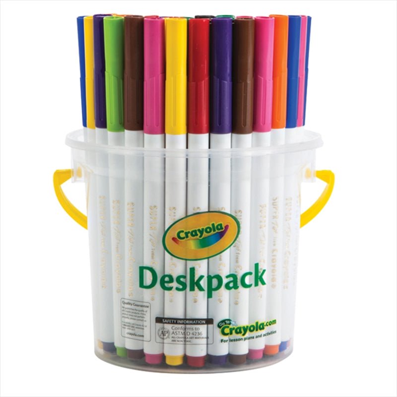Crayola 40 Washable Super Tips Deskpack - NuSea