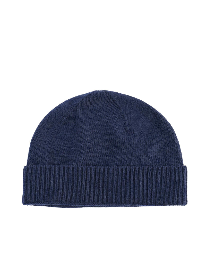 Crown of Edinburgh Cashmere Women's Cashmere Womens Classic Beanie in Blue - One Size - NuSea