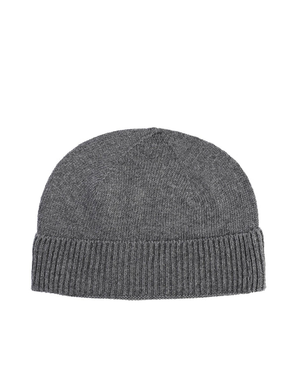 Crown of Edinburgh Cashmere Women's Cashmere Womens Classic Beanie in Grey - One Size - NuSea