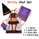 Cubby House Kids Set of 4 Witchy Children Kids Halloween Kitchen Chef Set - NuSea