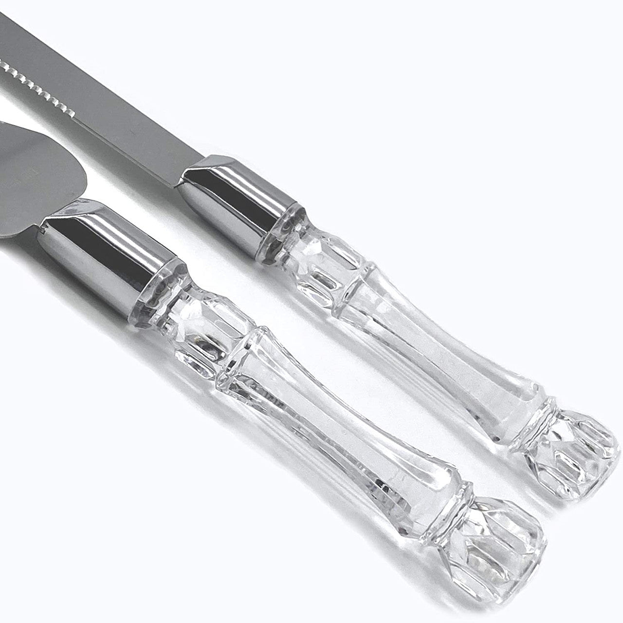 Cutting Cake Knife and Silver Blade Cake Server Set Wedding Anniversary Engagement Birthday Party Gift Boxed - NuSea