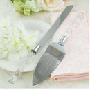 Cutting Cake Knife and Silver Blade Cake Server Set Wedding Anniversary Engagement Birthday Party Gift Boxed - NuSea