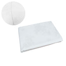 Damask Jacquard Polyester Tablecloth 180cm Round Rosie White - NuSea