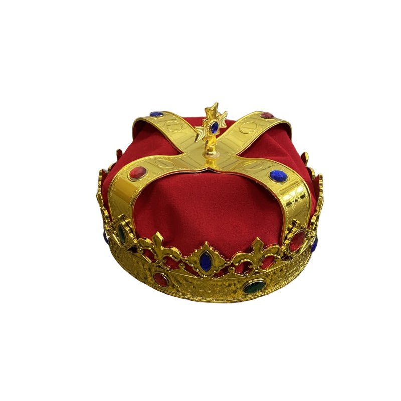 Deluxe Kings or Queens Crown Hat with Gems - NuSea