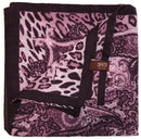 DENTS Ladies Animal Print & Paisley Scarf MADE IN ITALY Womens Warm Winter - Amethyst - NuSea