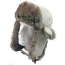 DENTS Russian Ushanka Trapper Hat Ski Army Aviator Trooper - Beige - 57cm - NuSea