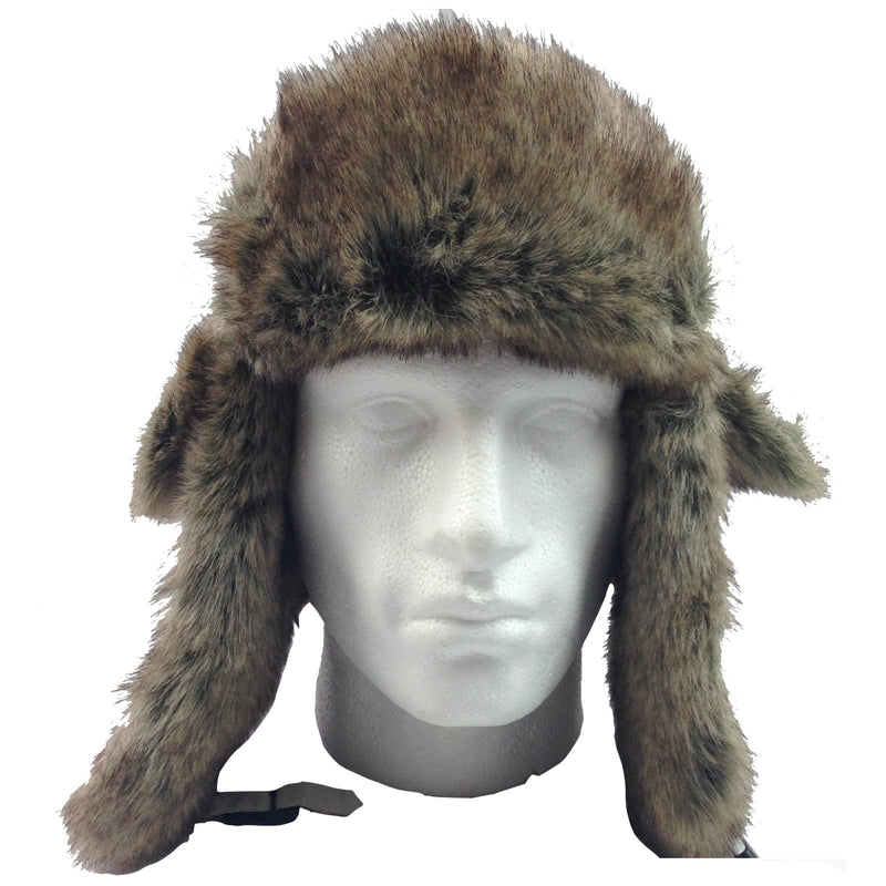 DENTS Russian Ushanka Trapper Hat Ski Army Aviator Trooper - Beige - 57cm - NuSea