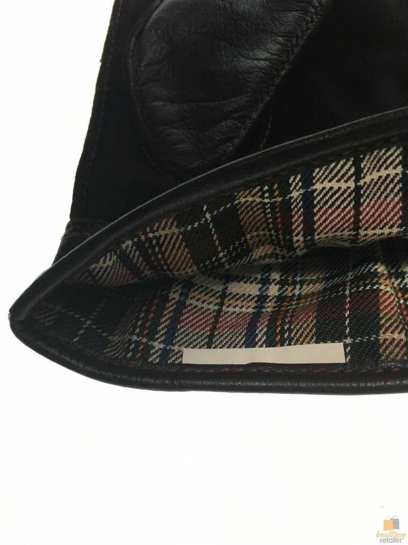 DENTS Sheepskin Leather Gloves with Detail Mens Warm Winter ML8043 - Brown - Small - NuSea