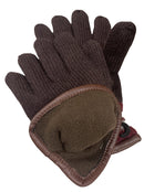 DENTS Wool Gloves Winter w/ Warm Fleece Insulated Thermal Knitted - Brown - NuSea