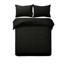 Designer Selection Denver Embossed Quilt Cover Set Black King - NuSea