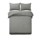 Designer Selection Denver Embossed Quilt Cover Set Grey King - NuSea