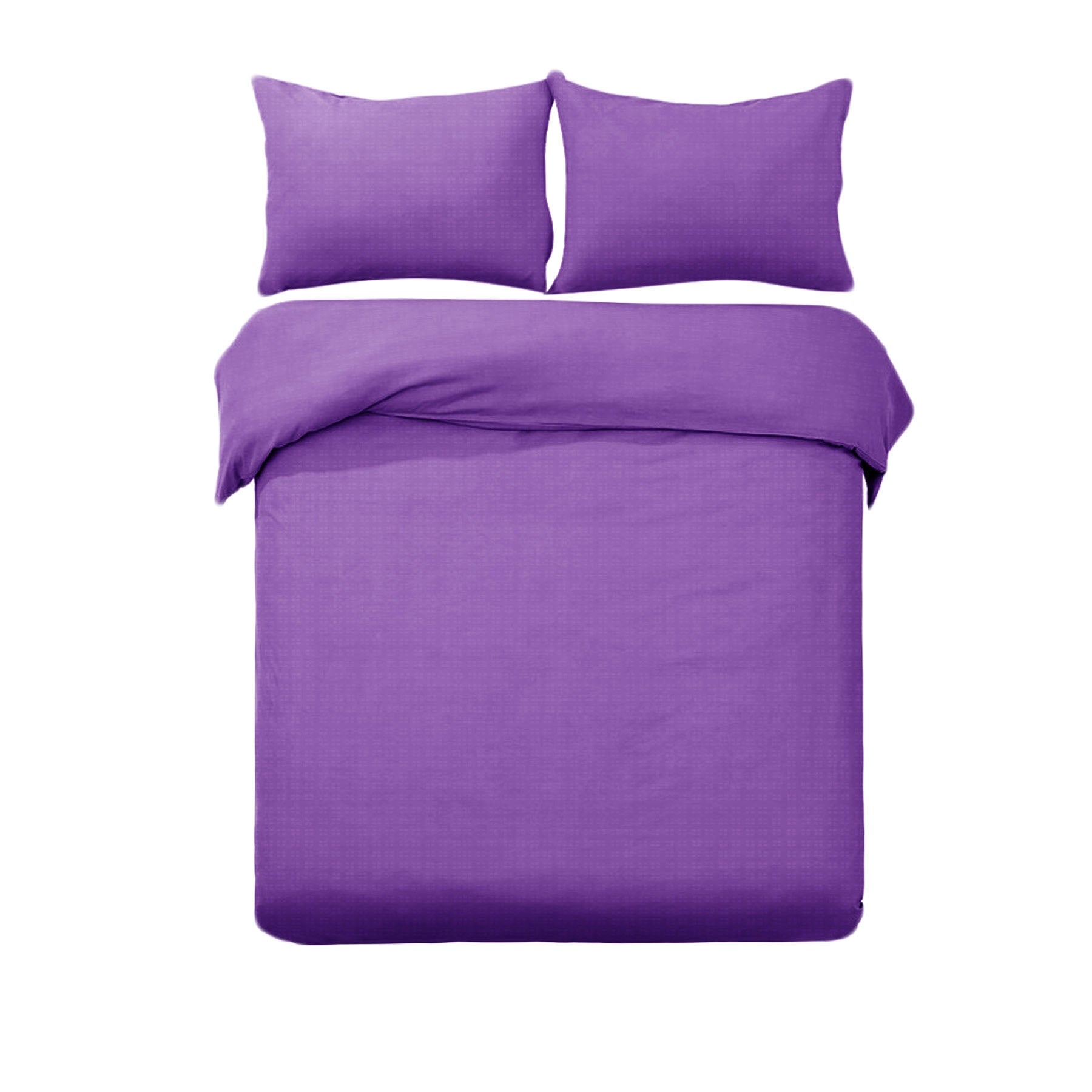 Designer Selection Denver Embossed Quilt Cover Set Purple King - NuSea