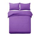 Designer Selection Denver Embossed Quilt Cover Set Purple King - NuSea