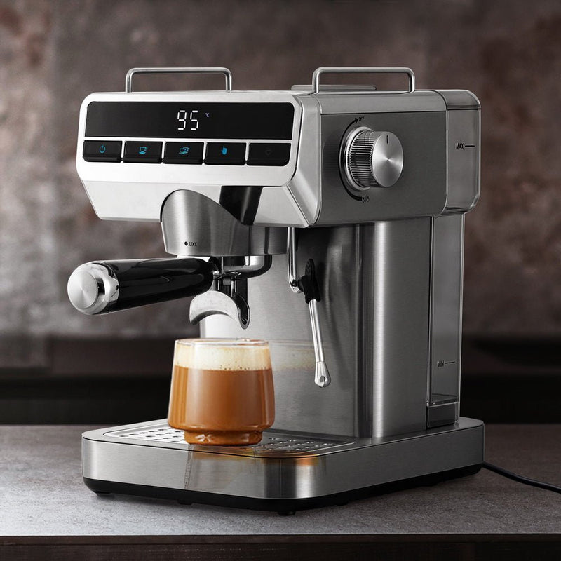 Devanti 20 Bar Coffee Machine Espresso Cafe Maker - NuSea