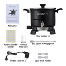 Devanti 5L Wax Melter Candle Making 1200W Melting Pot Furnace Quick Pour Spout Soy Soap - NuSea