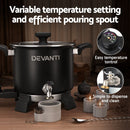Devanti 5L Wax Melter Candle Making 1200W Melting Pot Furnace Quick Pour Spout Soy Soap - NuSea