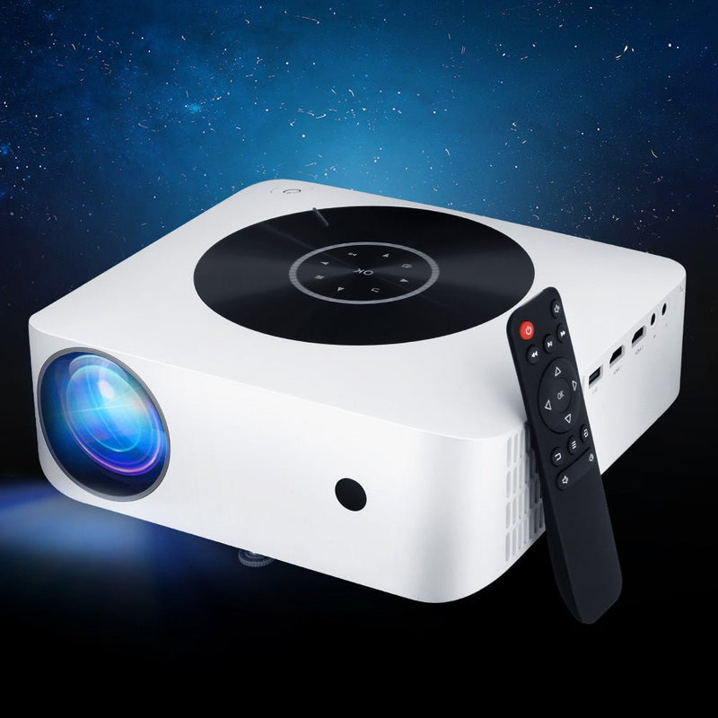 Devanti Bluetooth Video Projector WIFI 1080P Home Theater HDMI Touch Screen - NuSea