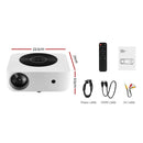 Devanti Bluetooth Video Projector WIFI 1080P Home Theater HDMI Touch Screen - NuSea