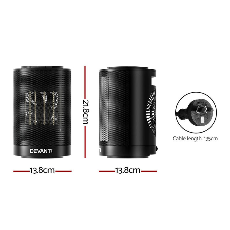 Devanti Electric Fan Heater 1200W - NuSea