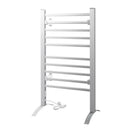 Devanti Electric Heated Towel Rail Rack 10 Bars Freestanding Clothes Dry Warmer - NuSea