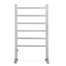 Devanti Electric Heated Towel Rail Rack 6 Bars with Timer Clothes Dry Warmer - NuSea