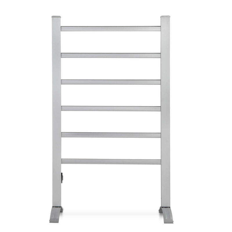 Devanti Electric Heated Towel Rail Rack 6 Bars with Timer Clothes Dry Warmer - NuSea