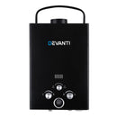 Devanti Portable Gas Water Heater 8L/Min LPG System Black - NuSea