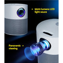 Devanti Portable Mini Video Projector 1080P Wifi Home Theater HDMI Carry Bag - NuSea